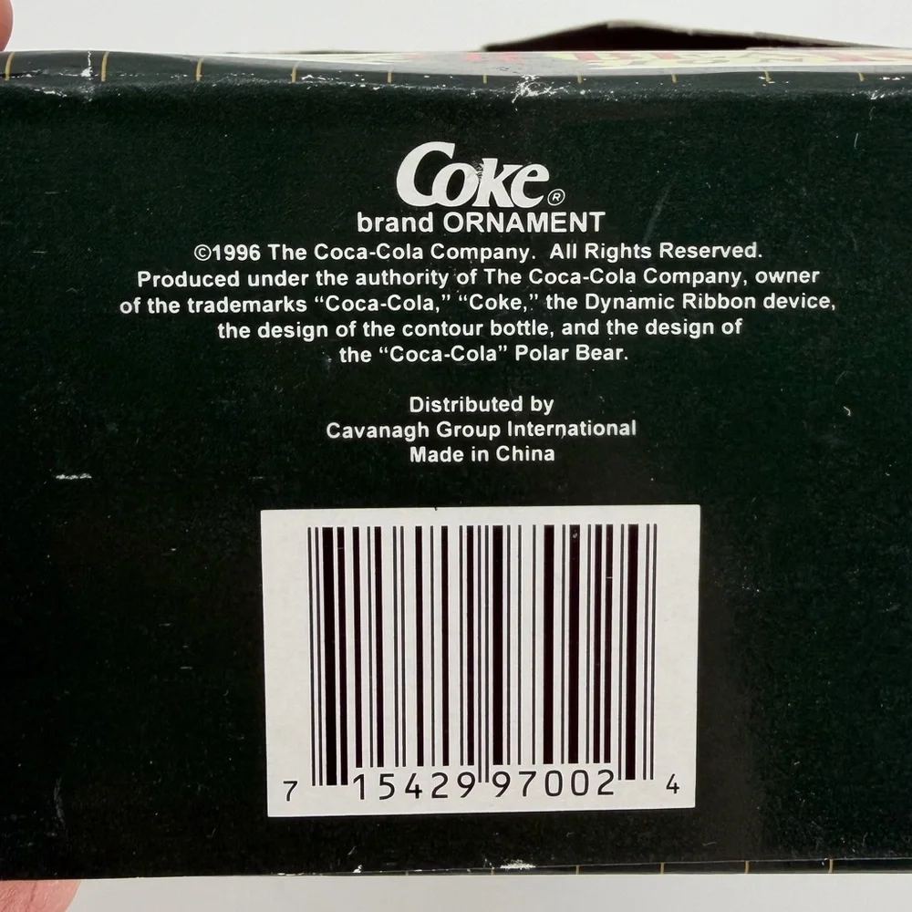 Coca-Cola Town Square Polar Bear Collection Set of 2 in Boxes, 1990s